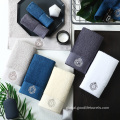Hand Towel luxury branded custom embroidery soft cotton hand towels Manufactory